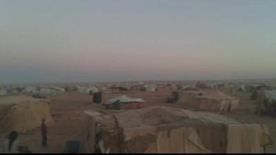 View over Rukban refugee camp