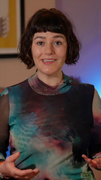 Georgina Rannard speaks to the camera