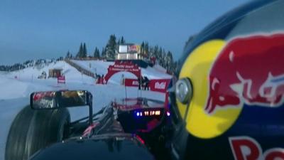 Verstappen hits the slopes in F1 car