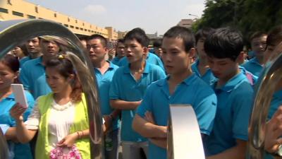 Chinese factory workers