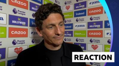 Keith Andrews give BBC Sport a post match interview after Brentford drew 2-2 with Crystal Palace