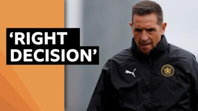Carrick Rangers manager Stephen Baxter