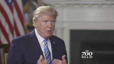 The president tells the Christian Broadcasting Network why the Russian president may not be his biggest fan.