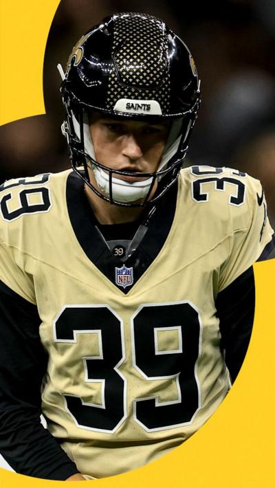 Charlie Smyth in action for the New Orleans Saints 