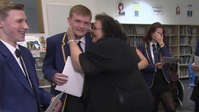 Student and his mother