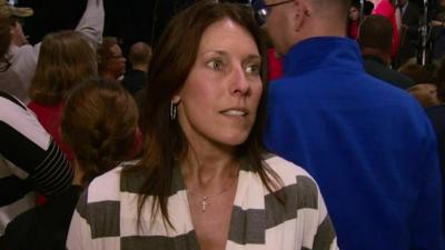 Supporters at Ted Cruz rally in Indiana