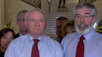 Martin McGuinness and Gerry Adams