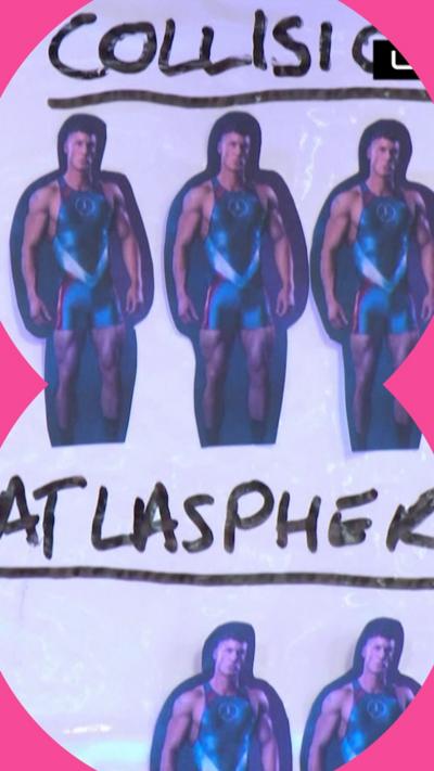 A poster with three images of Gladiator Legend under the word 'Collision'