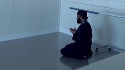 A man praying