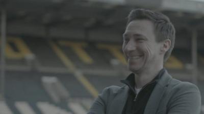 Notts County Stuart Maynard smiles during a press call at Meadow Lane