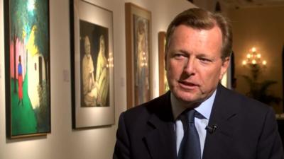 Sotheby's international chairman Robin Woodhead talks to the BBC