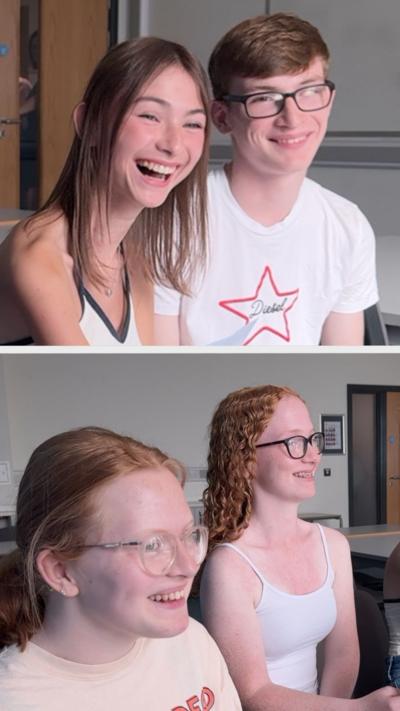 Four young people.