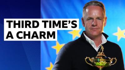 Europe Ryder Cup captain Luke Donald