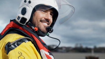 RNLI volunteer Mark Pusey