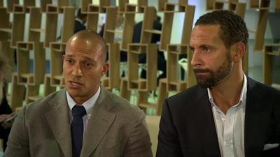 Bobby Zamora and Rio Ferdinand