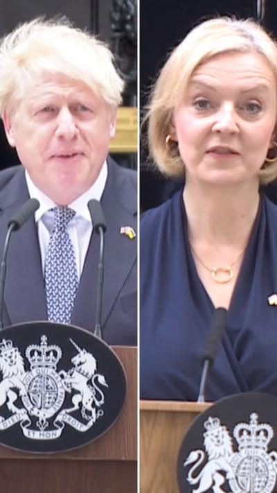 Split image of Johnson and Truss
