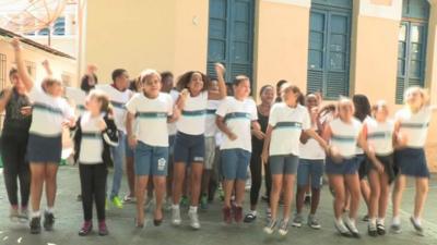 Children in Brazil playing