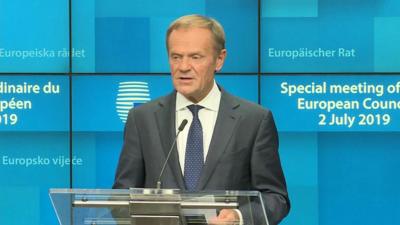 Donald Tusk announces European Commission jobs