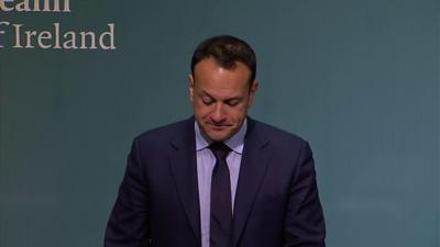 Leo Varadkar speaks at event announcing referendum