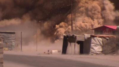 Mine and bomb clearance in Qayyarah