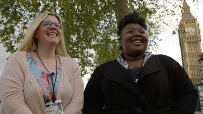 Two women who don't like politics paid a visit to Parliament, but did it convince them to vote?