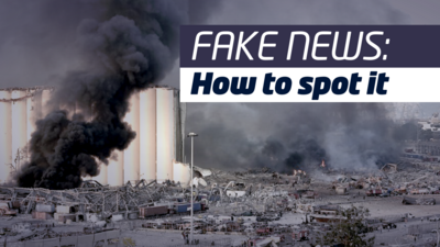 blast footage with fake news test