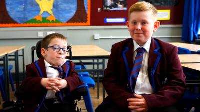 Saul and George are both 12 and their lives have been affected in some way by a rare disease.