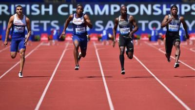 Great Britain's Adam Gemili and CJ Ujah