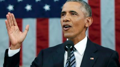 U.S. President Barack Obama delivers his final State of the Union address to a joint session of Congress in Washington January 12, 2016.