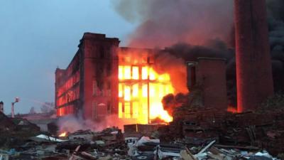 Oldham cotton mill fire