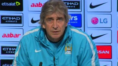 Manchester City boss Manuel Pellegrini