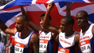 GB men's 4 x 100m relay team