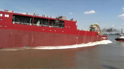 RRS David Attenborough launch