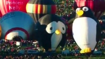 Hot air balloons from 50 countries are taking to the skies in New Mexico.