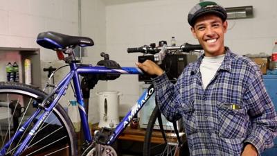 Bike fixer Tom Reilly