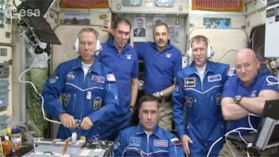 Tim Peake and crew