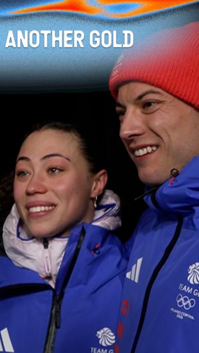 Tabby Stoecker and Matt Weston