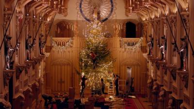 The Queen's Christmas Tree at Windsor Castle