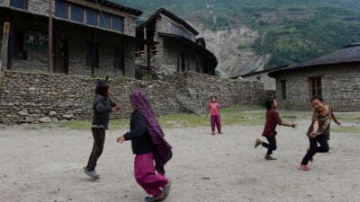 Children playing in Nepal