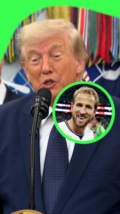 Donald Trump and Harry Kane