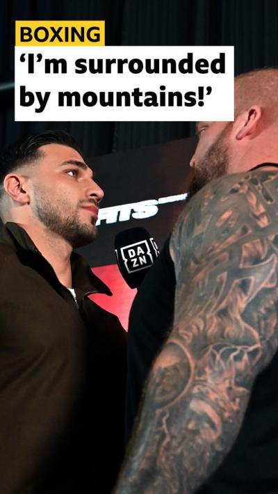 Tommy Fury faces off against Eddie Hall