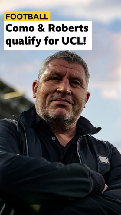 Osian Roberts and BBC graphic