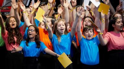 Manchester choir at singalong