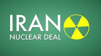 Graphic reading 'Iran nuclear deal'