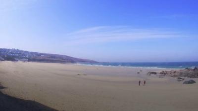 Nearly empty beach