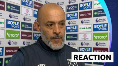 West Ham United manager Nuno Espirito Santo