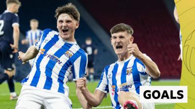 Kilmarnock players celebrating