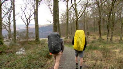 Campers in Scotland