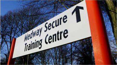 Medway Secure Training Centre sign