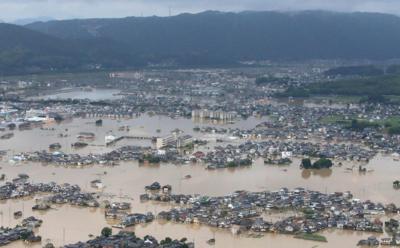 Flooded Japan